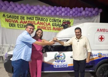 Marcus Marcelo entrega ambulância para atender população de Pau D’Arco