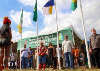 Governador Wanderlei Barbosa e ministro Dias Toffoli visitam a Ilha do Bananal, região que sedia 1ª Semana Nacional de Saúde