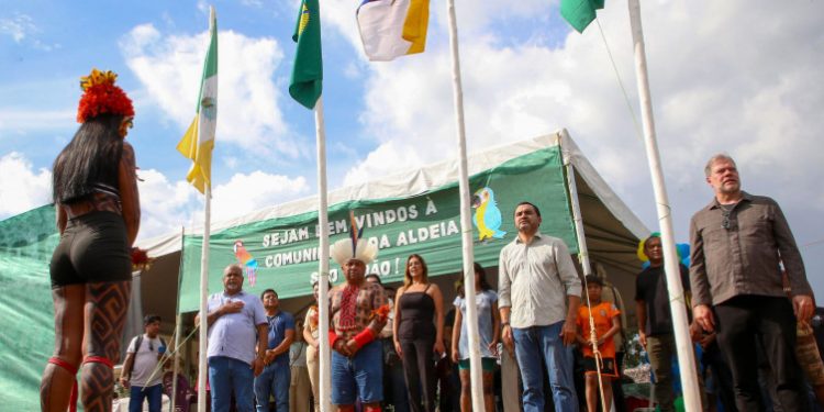 Governador Wanderlei Barbosa e ministro Dias Toffoli visitam a Ilha do Bananal, região que sedia 1ª Semana Nacional de Saúde