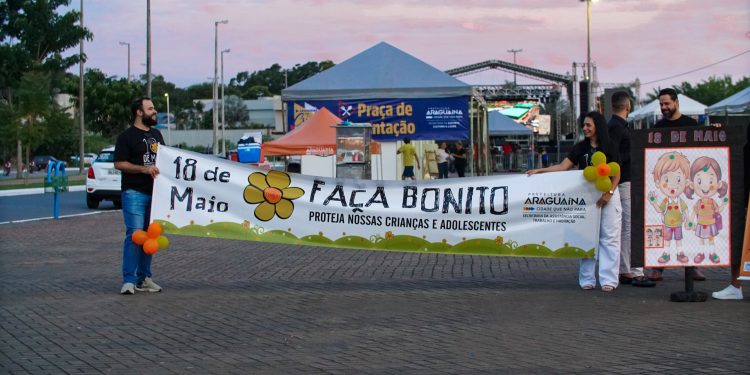 Prefeitura de Araguaína realiza panfletagem da campanha “Faça Bonito” na Via Lago