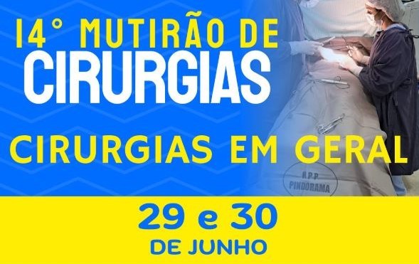 Com compromisso e sensibilidade, gestão Thiago Tapajós realiza o 14º Mutirão de Cirurgias em Pindorama