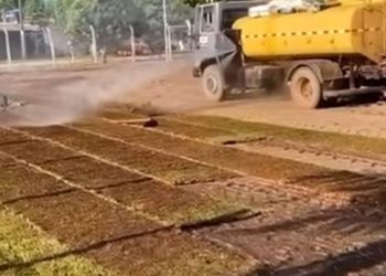 Grande incentivador do esporte, prefeito Douglas Oliveira realiza reforma no campo de futebol de Carmolândia