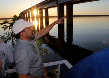 Com investimento de R$ 97 milhões, governador vistoria obras da duplicação da ponte Palmas-Luzimangues