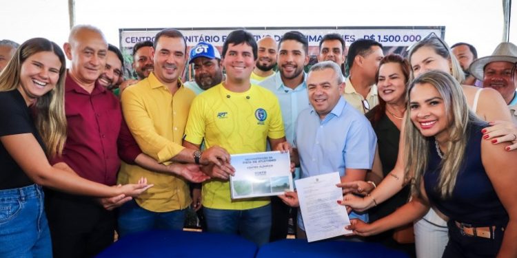 Governo do Tocantins prestigia lançamentos de obras esportivas com a presença do Ministro André Fufuca