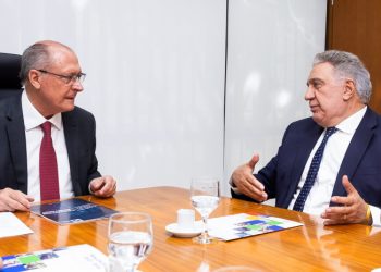 Diversificação das exportações do Tocantins é tema de encontro entre o governador Laurez Moreira e o vice-presidente Geraldo Alckmin