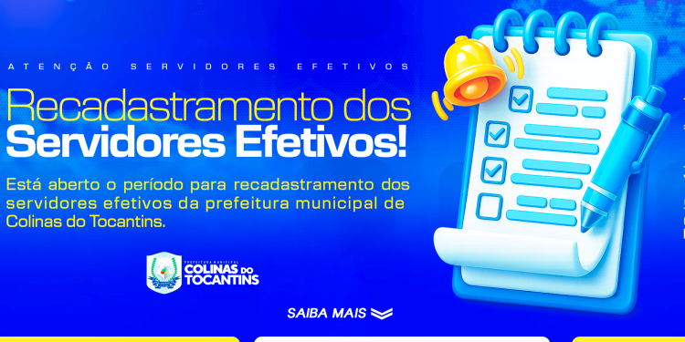 Prefeitura de Colinas convoca servidores efetivos para recadastramento anual