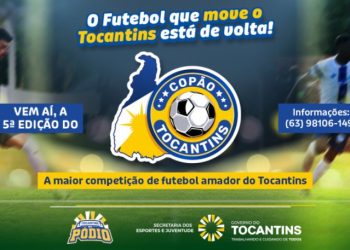 Governo do Estado lança 5ª edição do Copão Tocantins, maior competição de futebol amador do país