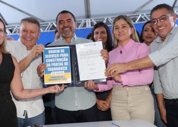 Governador Wanderlei Barbosa assina ordem de serviço para construção do portal de Taquaruçu e pavimentação da via de acesso ao distrito, fortalecendo o turismo regional