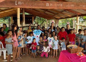 Vereadora Dedel Camilo leva alegria a mais de 600 crianças com a 6ª edição do Projeto Páscoa Solidária, um gesto de amor e solidariedade em Nova Olinda