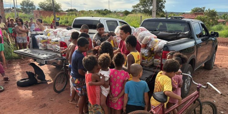 Exemplo de gestor e de solidariedade: prefeito Kedson Alves doa o próprio salário e transforma em 142 cestas básicas para famílias de Ponte Alta do Tocantins