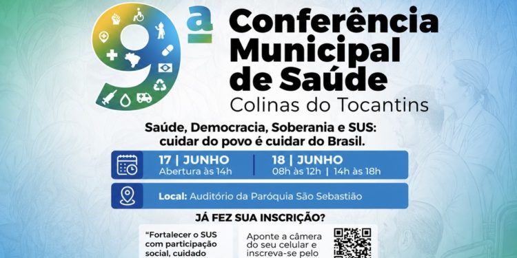 Colinas do Tocantins abre inscrições para a 9ª Conferência Municipal de Saúde e reforça participação popular no fortalecimento do SUS