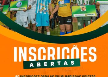 Inscrições abertas para a 13ª Olimpíadas Cristãs em Paraíso; competição terá futebol society como novidade