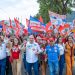 Com apoio de Lula, Laurez e Paulo Mourão realizam caminhada ao lado de ministros